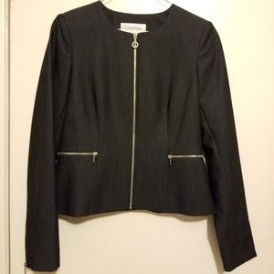 Calvin Klein Jacket Blazer with silver zippers